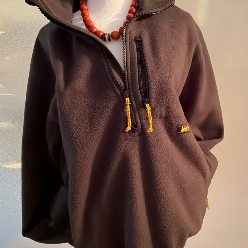 REI  Black Fleece with Yellow Logo